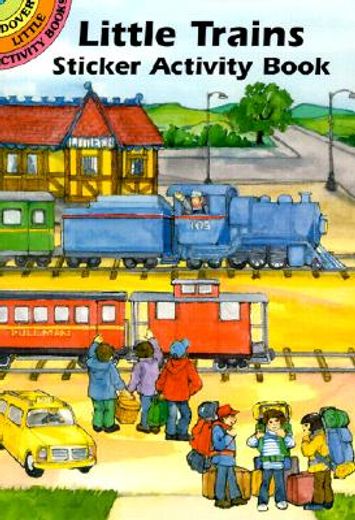 little trains sticker activity book
