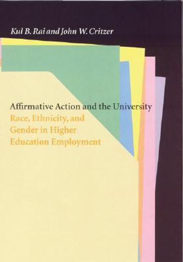 affirmative action and the university,race, ethnicity, and gender in higher education employment