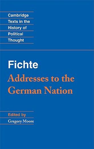 fichte,addresses to the german nation