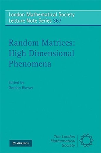 random matrices,high dimensional phenomena