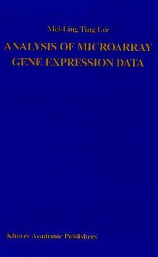 analysis of microarray gene expression data