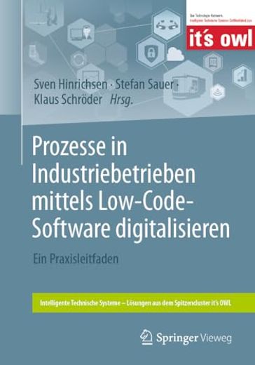 Prozesse in Industriebetrieben Mittels Low-Code-Software Digitalisieren: Ein Praxisleitfaden (Intelligente Technische Systeme â Lã¶Sungen aus dem Spitzencluster itâ s Owl) (German Edition) [Soft Cover ] (en Alemán)