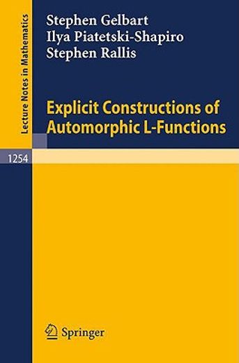 explicit constructions of automorphic l-functions (in English)