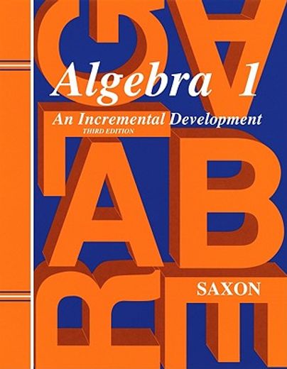 algebra 1,an incremental development