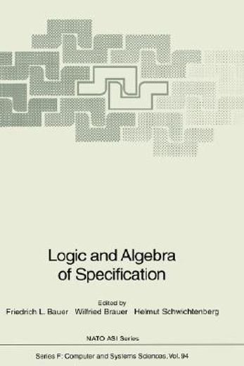 logic and algebra of specification