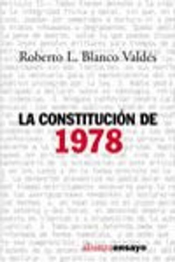 constitucion de 1978,la (ensayo) (en Inglés)