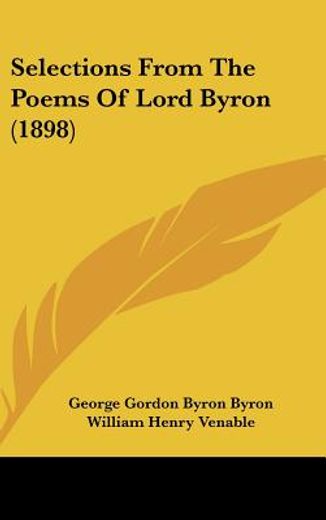 selections from the poems of lord byron