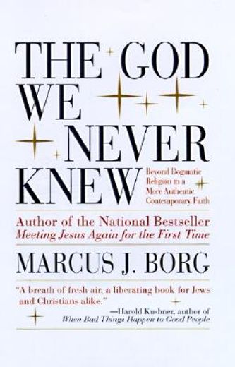 the god we never knew,beyond dogmatic religion to a more authentic contemporary faith (in English)