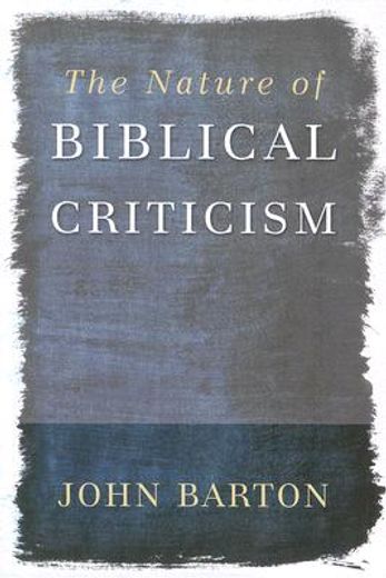 the nature of biblical criticism