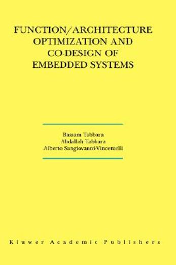function/architecture optimization and co-design of embedded systems (en Inglés)