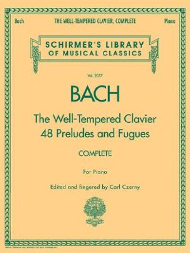 the well-tempered clavier 48 preludes and fugues,complete books i and ii - piano (en Inglés)