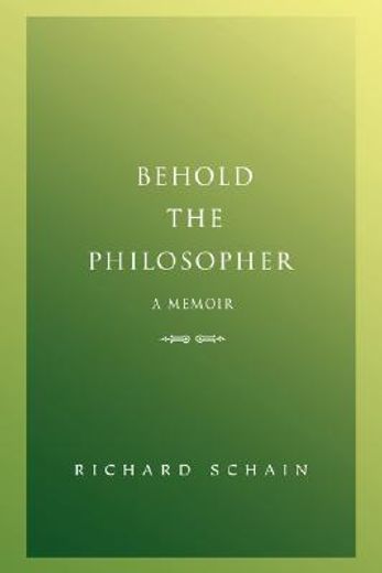 behold the philosopher (en Inglés)