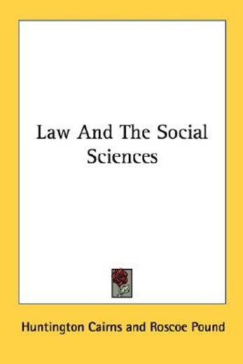 law and the social sciences