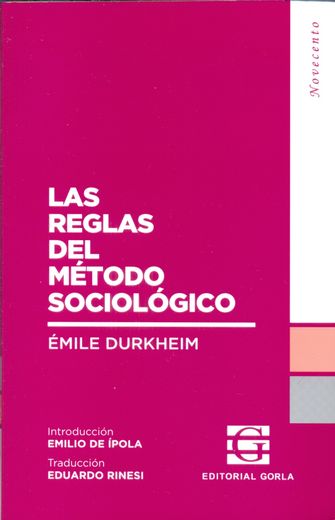 Reglas del Metodo Sociologico (in Spanish)