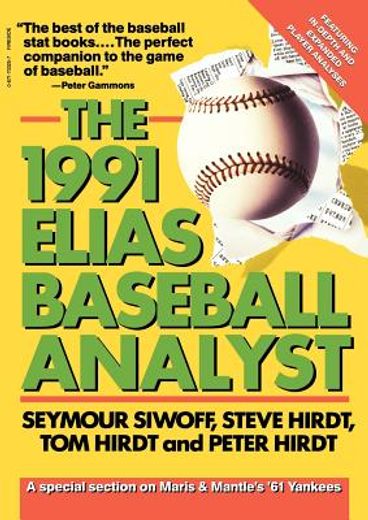 elias baseball analyst, 1991 (en Inglés)