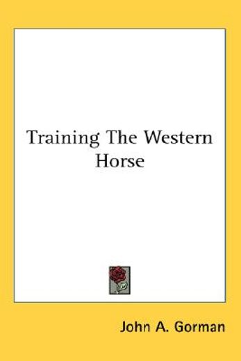 training the western horse