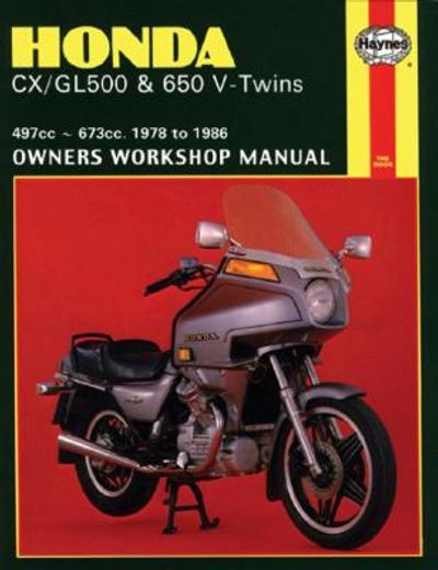 honda cx/gl500 and 650 - v-twins,497cc-673cc., 1978 to 1986