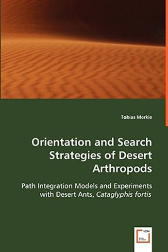 orientation and search strategies of desert arthropods