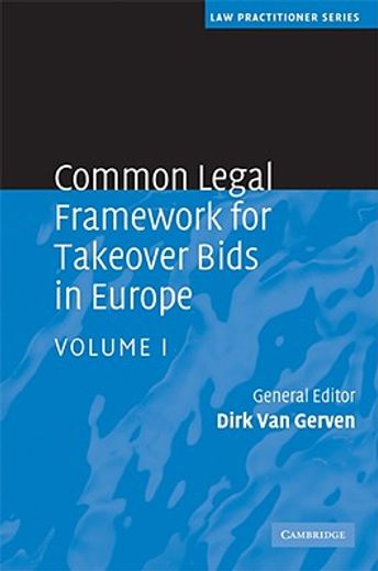 common legal framework for takeover bids in europe