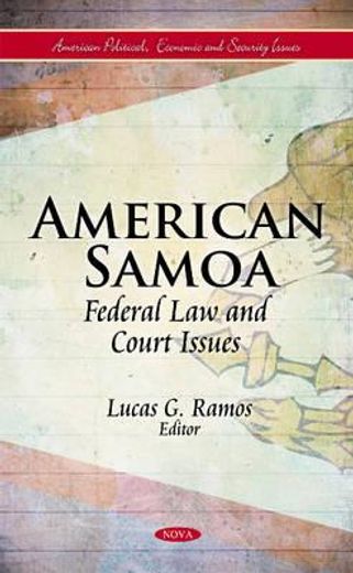 american samoa,federal law and court issues