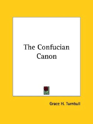 the confucian canon
