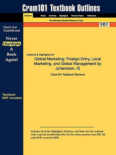 outlines & highlights for global marketing: foreign entry, local marketing, and global management by