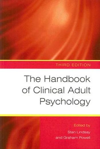 the handbook of clinical adult psychology