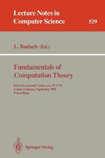 fundamentals of computation theory (en Inglés)