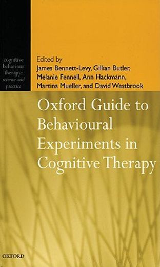 oxford guide to behavioural experiments in cognitive therapy (in English)