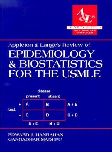appleton & lange´s review of epidemiology & biostatistics for the usmle (en Inglés)