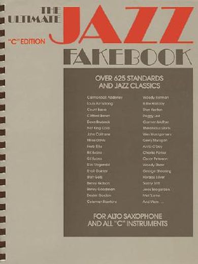 the ultimate jazz fake book c edition (en Inglés)
