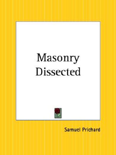 masonry dissected