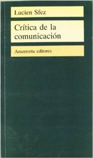 Crítica de la comunicación (in Spanish)