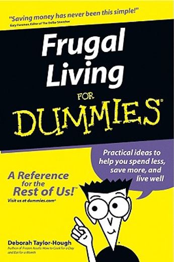 frugal living for dummies (in English)