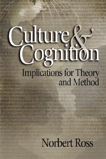 culture & cognition,implications for theory and method