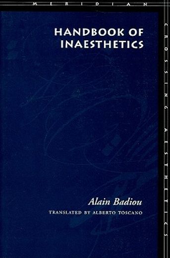handbook of inaesthetic (en Inglés)