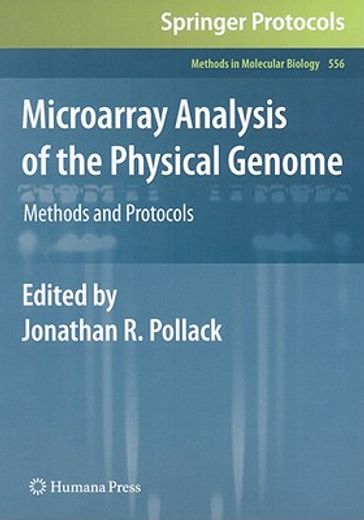 Microarray Analysis of the Physical Genome: Methods and Protocols (en Inglés)
