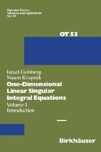 one-dimensional singular integral equations (en Inglés)