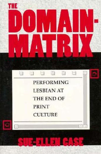 the domain-matrix,performing lesbian at the end of print culture