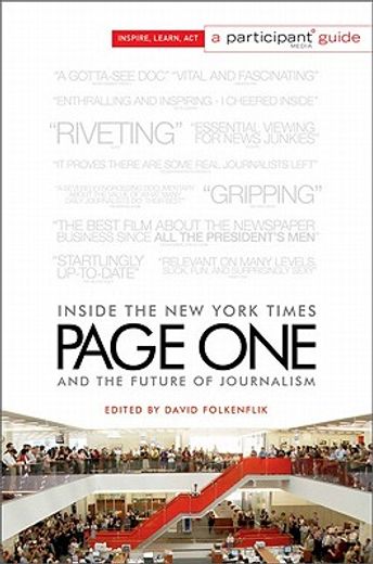 Page One: Inside the New York Times and the Future of Journalism (en Inglés)