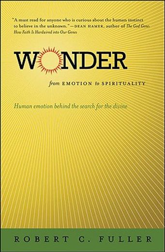 wonder,from emotion to spirituality