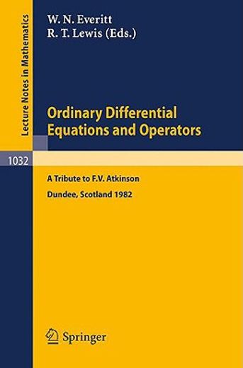 ordinary differential equations and operators (en Alemán)