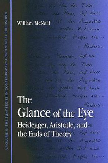 the glance of the eye,heidegger, aristotle, and the ends of theory