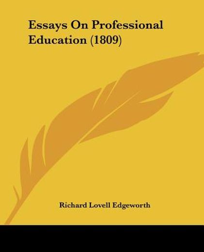 essays on professional education (1809)