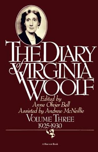 the diary of virginia woolf,1925-1930 (in English)