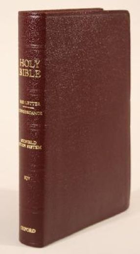 the old scofield study bible,king james version, burgundy bonded leather, classic edition (en Inglés)