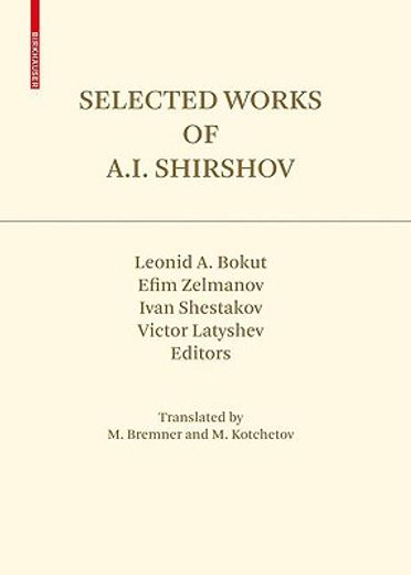 selected works of a.i. shirshov
