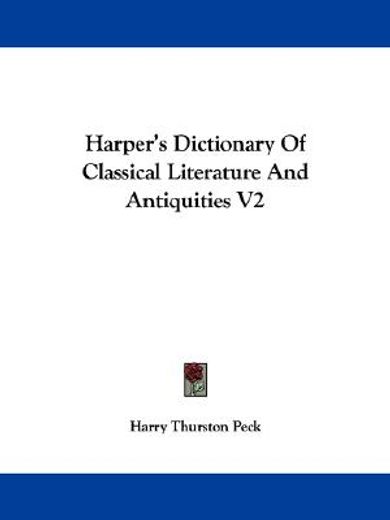 harper´s dictionary of classical literature and antiquities