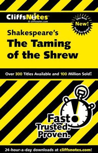 cliffsnotes shakespeare´s the taming of the shrew (en Inglés)