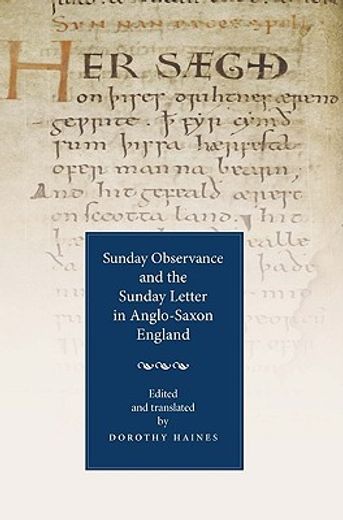sunday observance and the sunday letter in anglo-saxon england